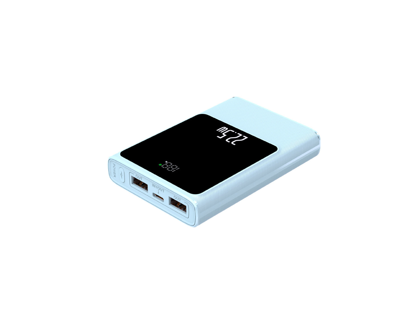 Tragbare Powerbank mit Smart Lcd-Anzeige und Dual-Usb-Anschlüssen Brehn