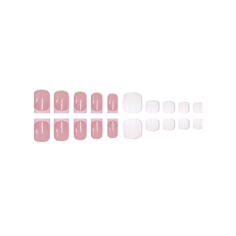 Premium French Tip Nail Set Brehn