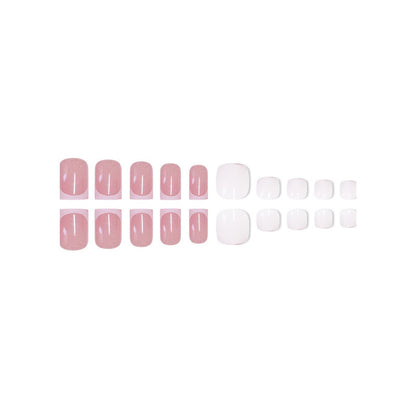 Premium French Tip Nail Set Brehn