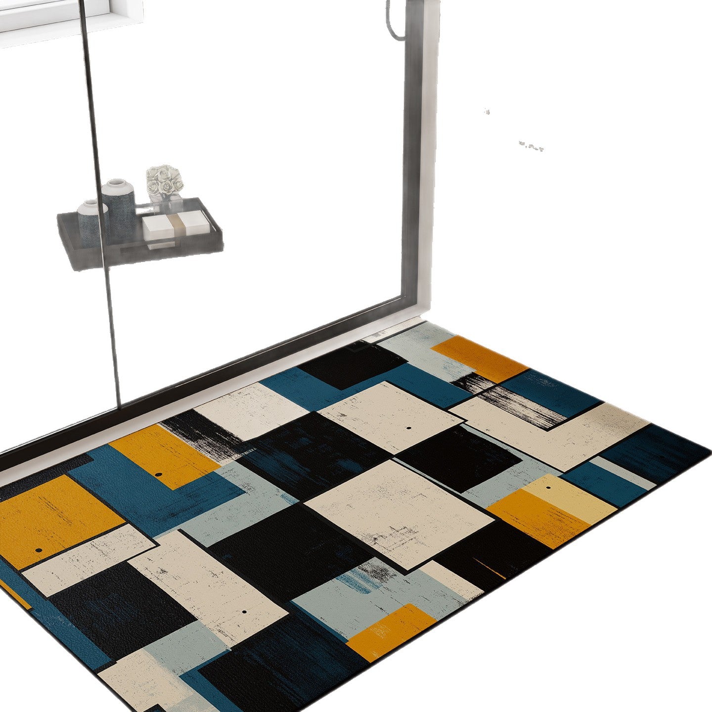 Geometrisches Muster Badematte Brehn