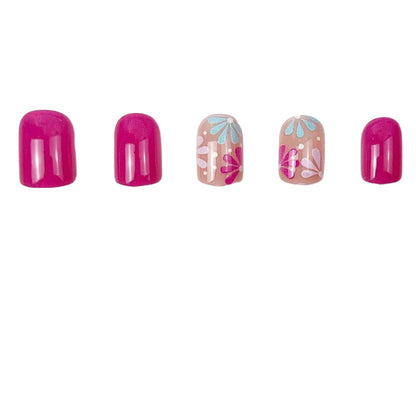 Künstlerische florale Nagelkunst