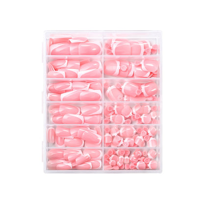 Premium French Tip Press-On Nail Tips Kollektion Brehn