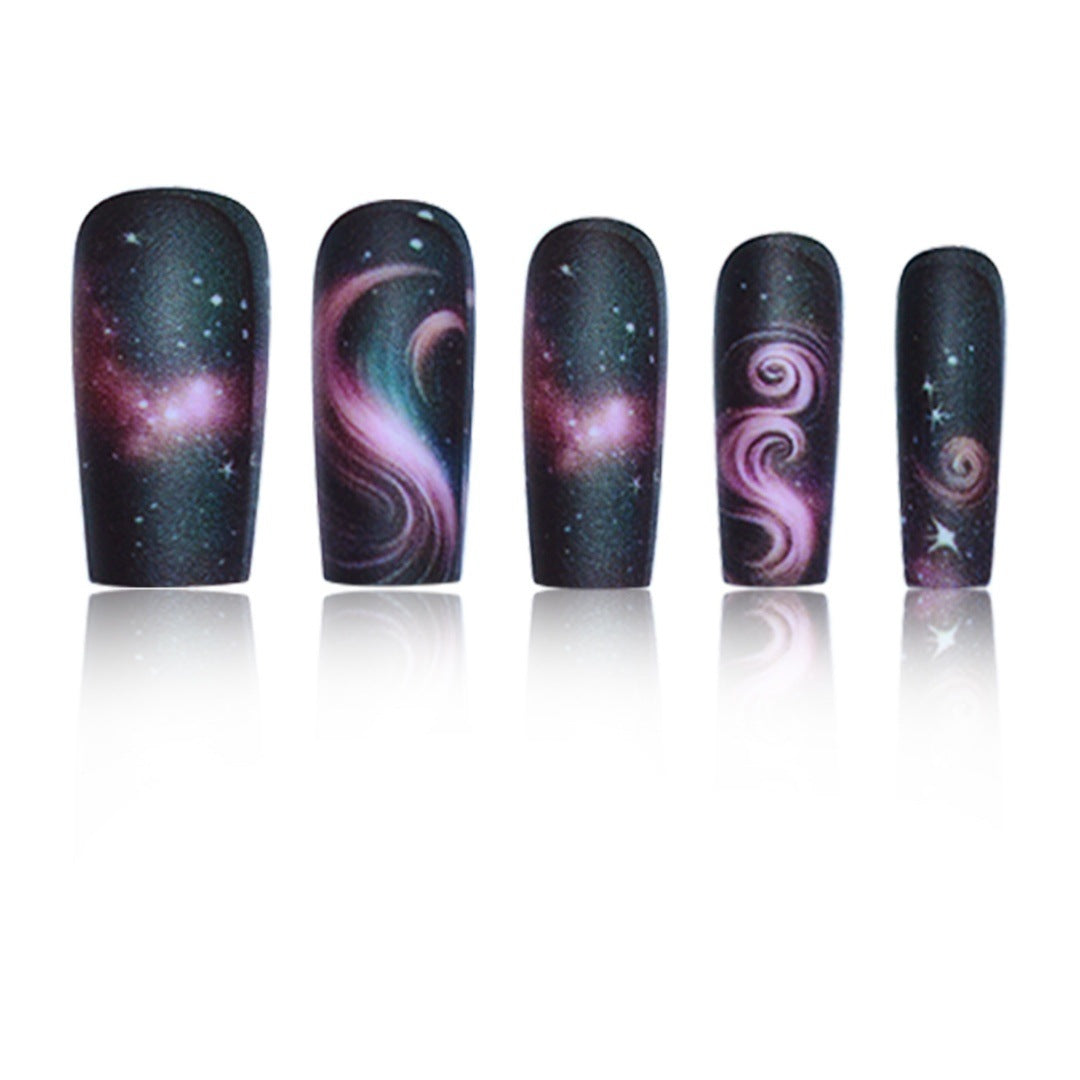 Galaxy-Themed Press-On Nail Extensions Brehn