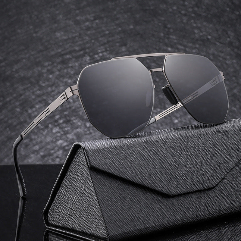 Premium Geometrischer Rahmen Sonnenbrille Brehn