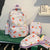 Stylische Erdbeerprint-Rucksack-Set