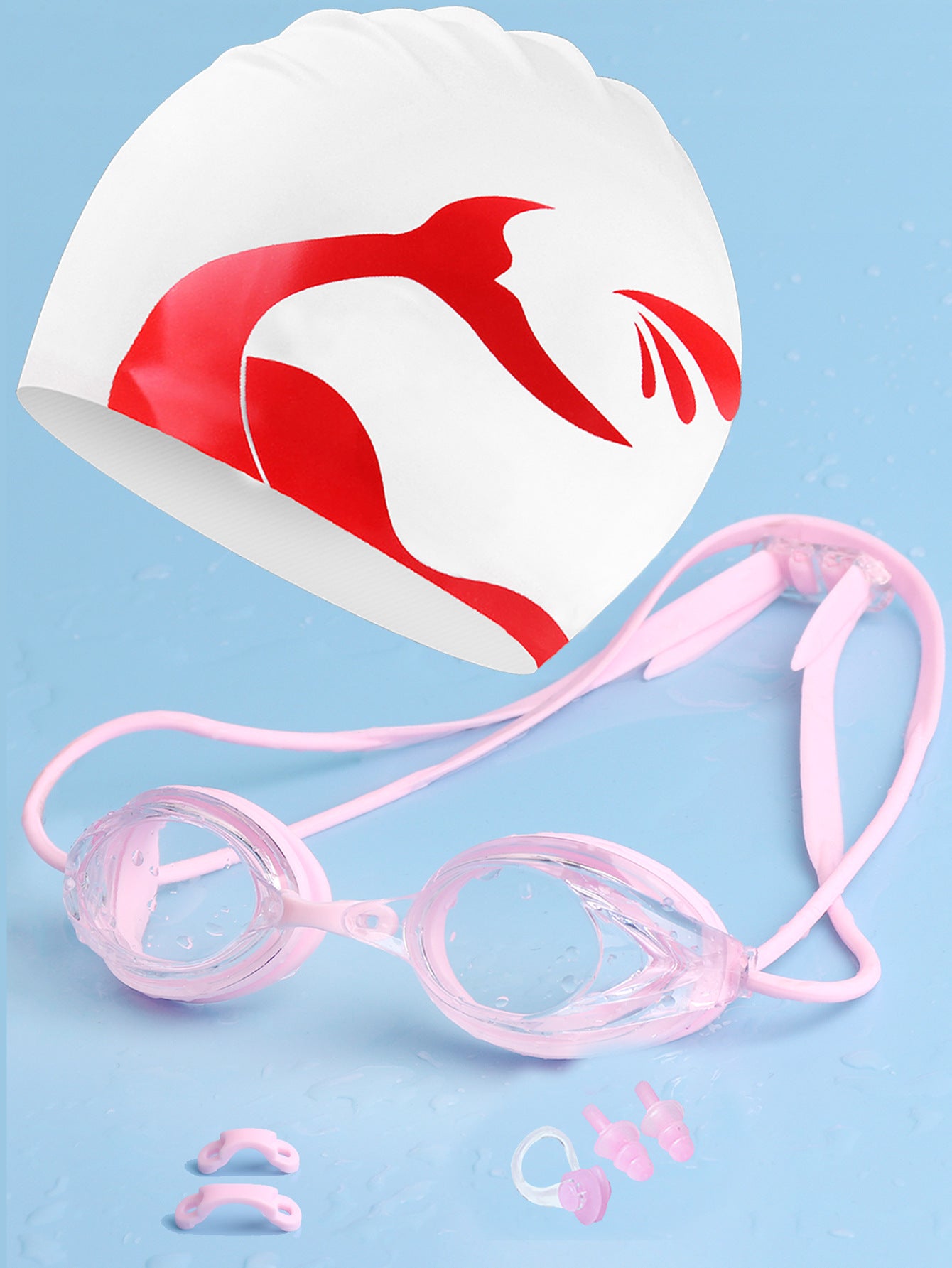 Schwimmbrille mit Verstellbarem Kopfband und Komfortnasenstück Brehn