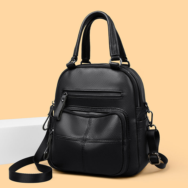 Multifunktionale Lederhandtasche Brehn