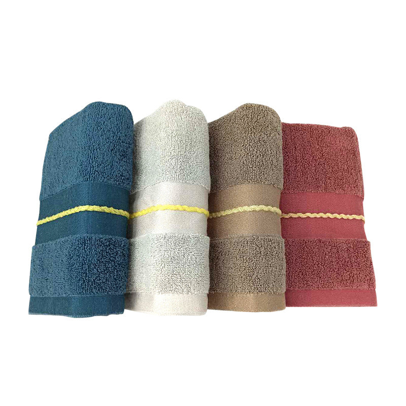 Premium Frottee Badetuch Mit Stilvollem Jacquardmuster Brehn