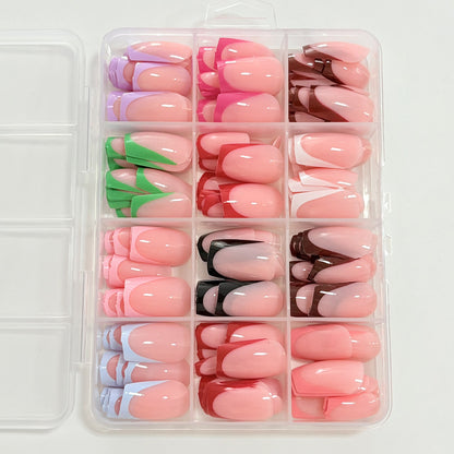 Anpassbare Full Cover Press-On Nail Tips Set