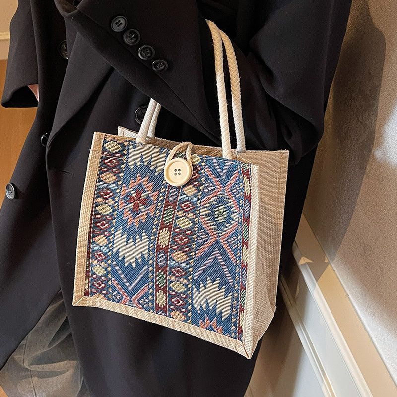 Bohemian geometrisches Muster Tote Bag