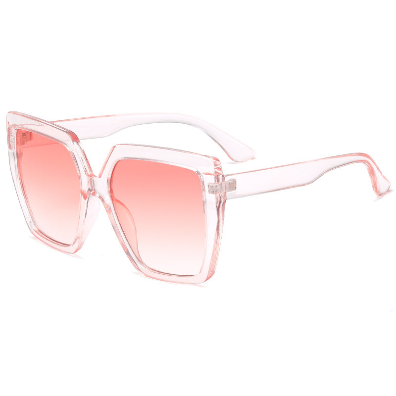 Damen modische transparente Sonnenbrille mit quadratischen Gläsern Brehn