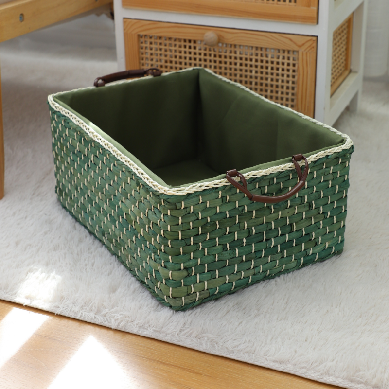Handgefertigter Organizer-Korb mit Zwei Griffen Brehn