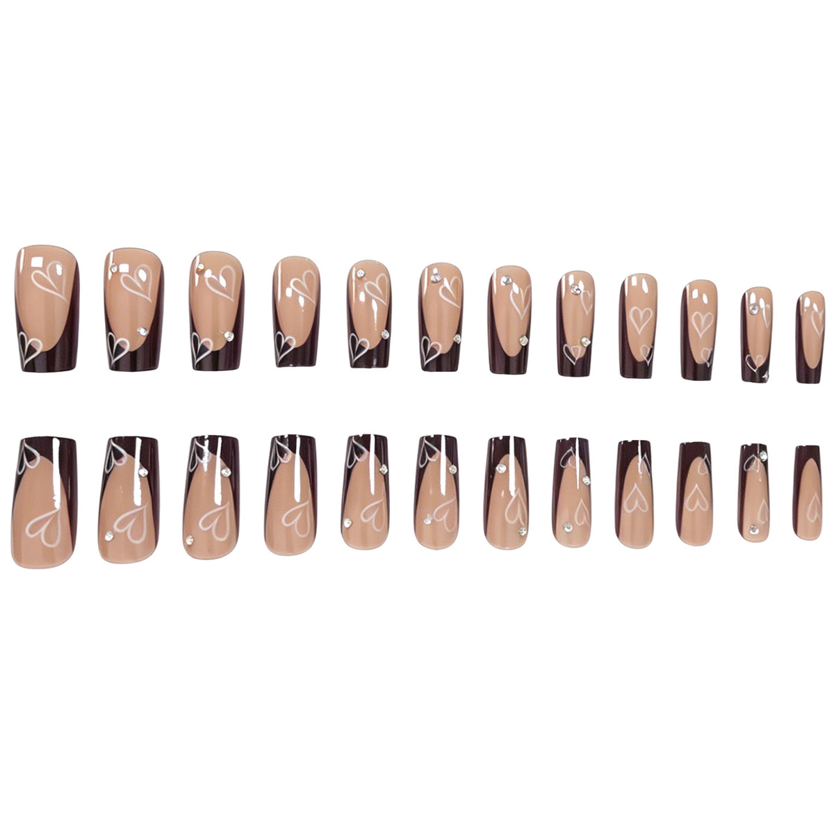 Herz-Druck Decorativen Nagelverbesserungen Brehn