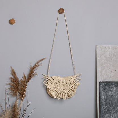Boho-Umhängetasche Aus Handgefertigtem Naturmaterial Brehn