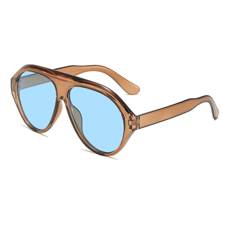 Trendsetzende Übergroße Retro Sonnenbrille Brehn