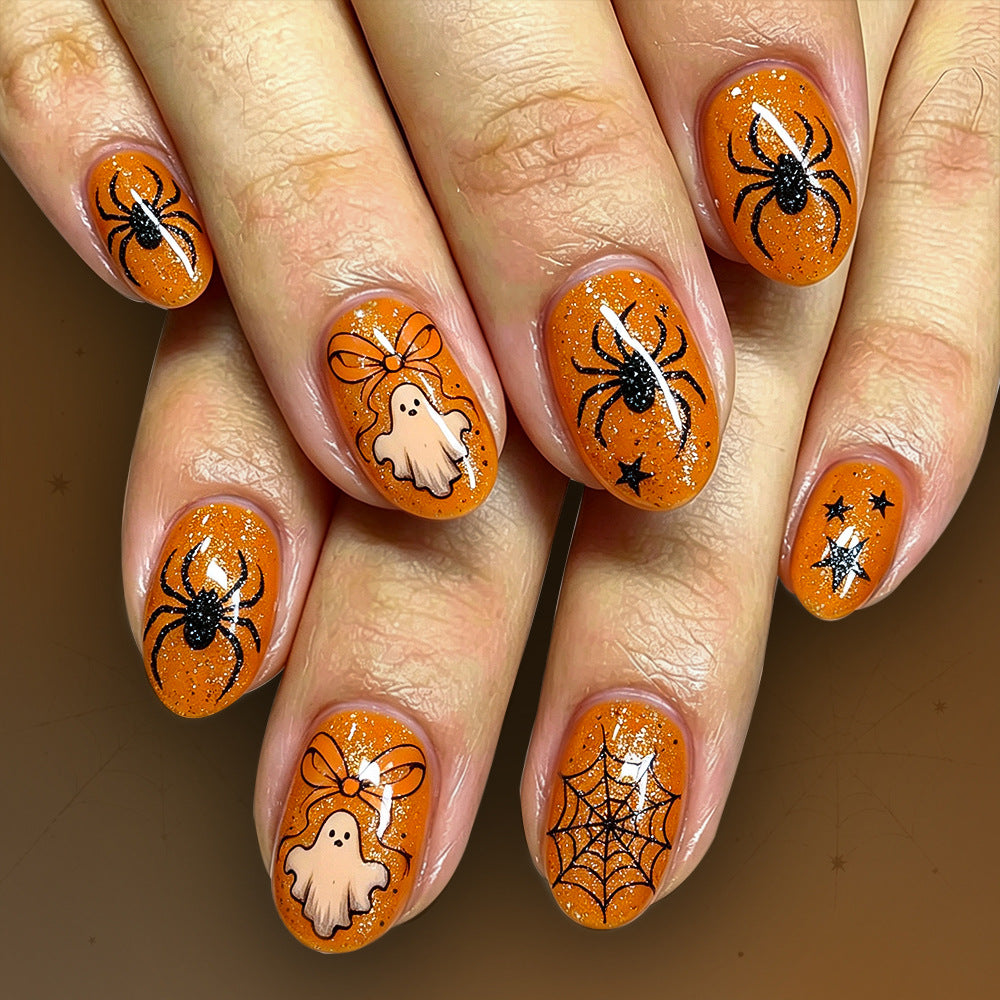 Spooky Themed Glitter Nagelkunst Set Brehn
