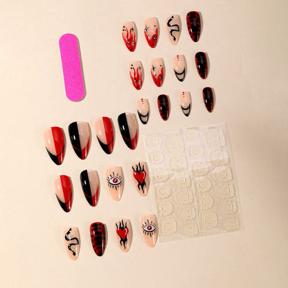 Edgy Gothic Nagelkunst Set Brehn
