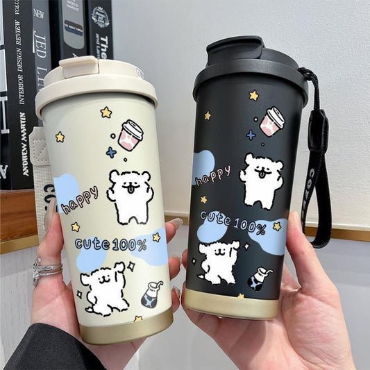 Damen Isolier-Kaffeebecher mit lustigem Hello Kitty Design Brehn
