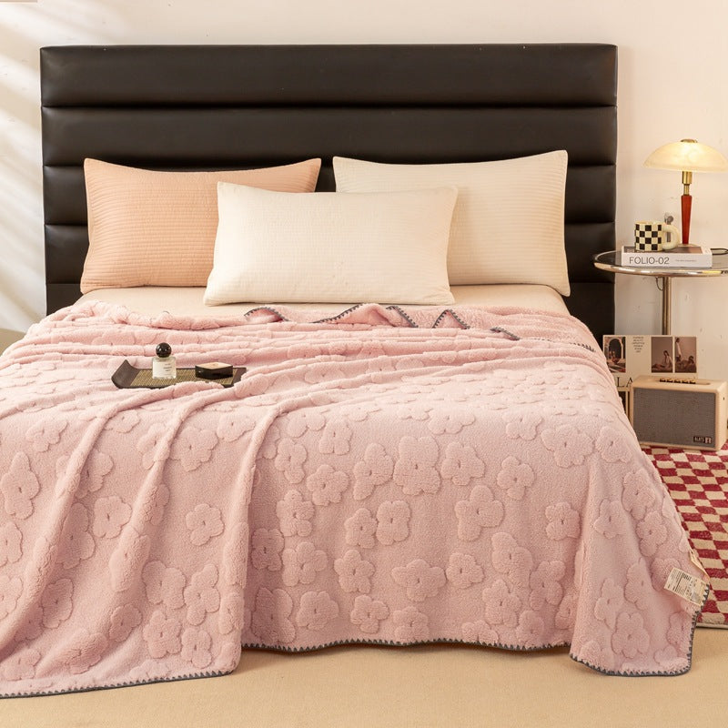 Damen Kuschelige und weiche Decke mit floralem Muster Brehn
