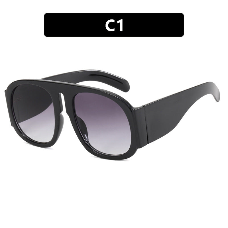 Damen trendige oversized Sonnenbrille mit modischem Farbverlauf Brehn