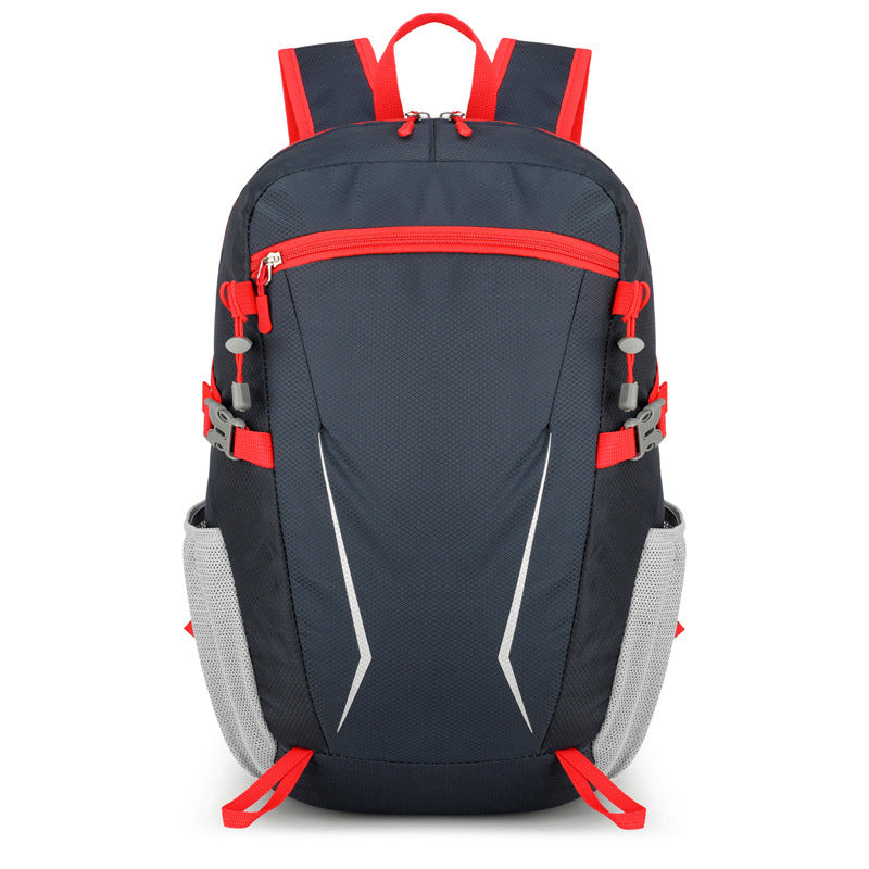 Unisex nan leichter Tagesrucksack mit reflektierenden Einsätzen, gepolstertem Rücken und seitlichen Netz-Taschen Brehn