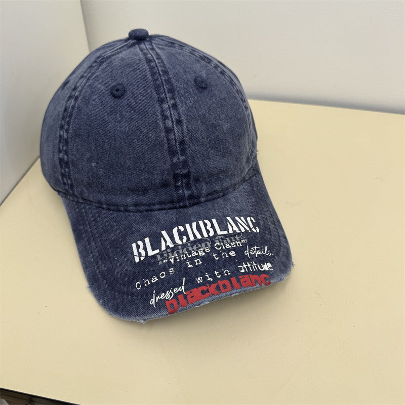 Herren beschädigte Grafik Denim Mütze Brehn
