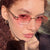 Damen elegante ovale Sonnenbrille mit goldenen Akzenten Brehn