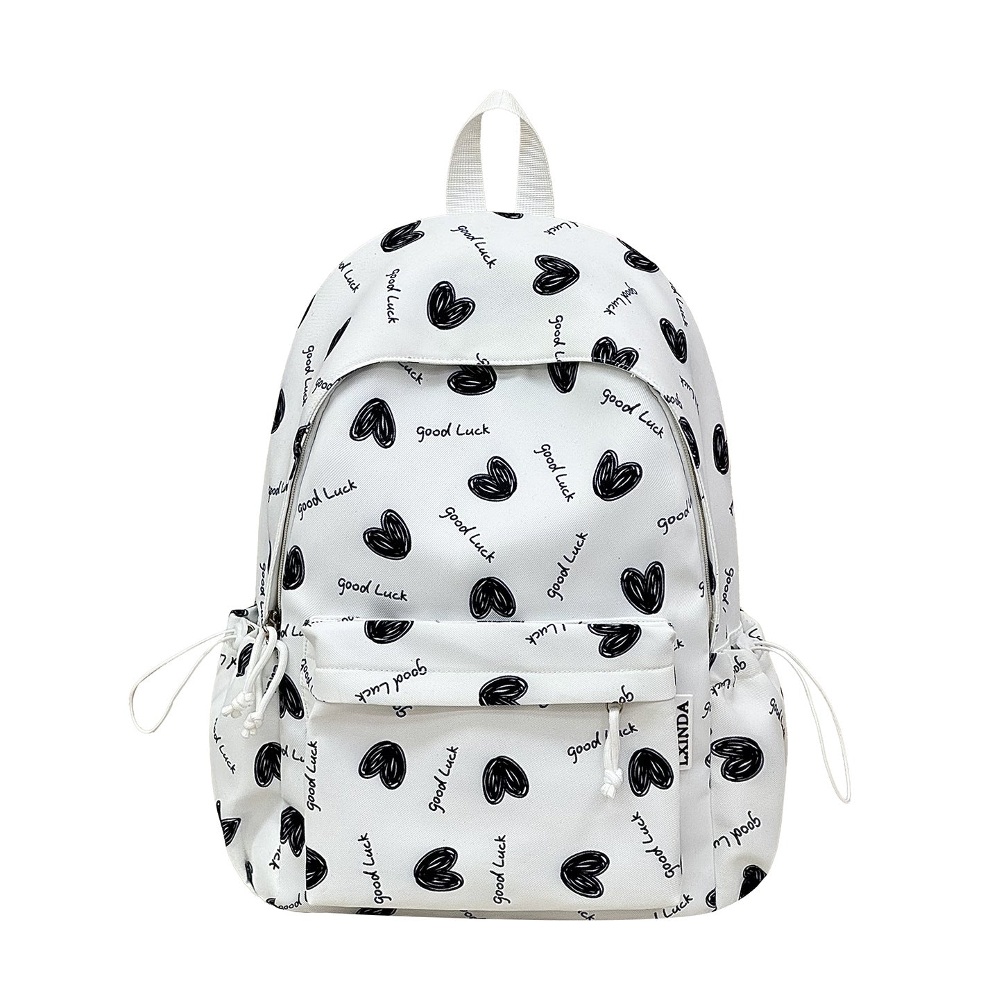 Herz Muster Casual Rucksack Brehn