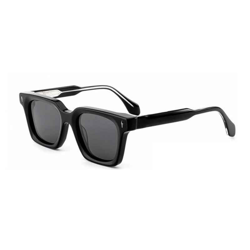 Damen klassische quadratische Sonnenbrille mit robustem Rahmen und UV-Schutz Brehn