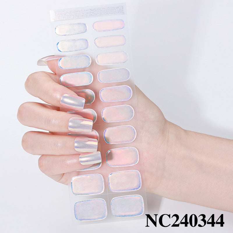 Glänzende Press-On Nail Wraps