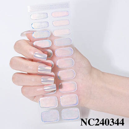 Glänzende Press-On Nail Wraps