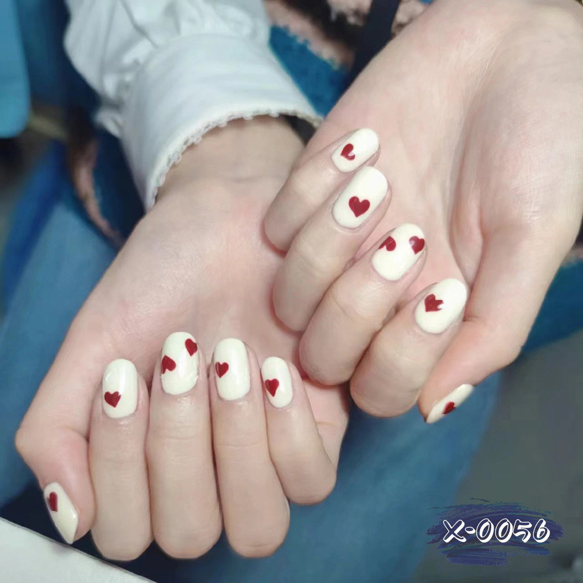Künstlerisches Herzdesign Nagelkunstset