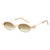Damen Designer Sonnenbrille mit elegantem, verspiegeltem Rahmen und stilvollen Verzierungen Brehn