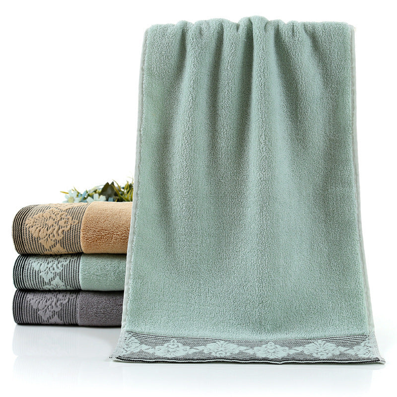 Damen luxuriöses Frottee Badetuch mit elegantem Spitzenrand Brehn