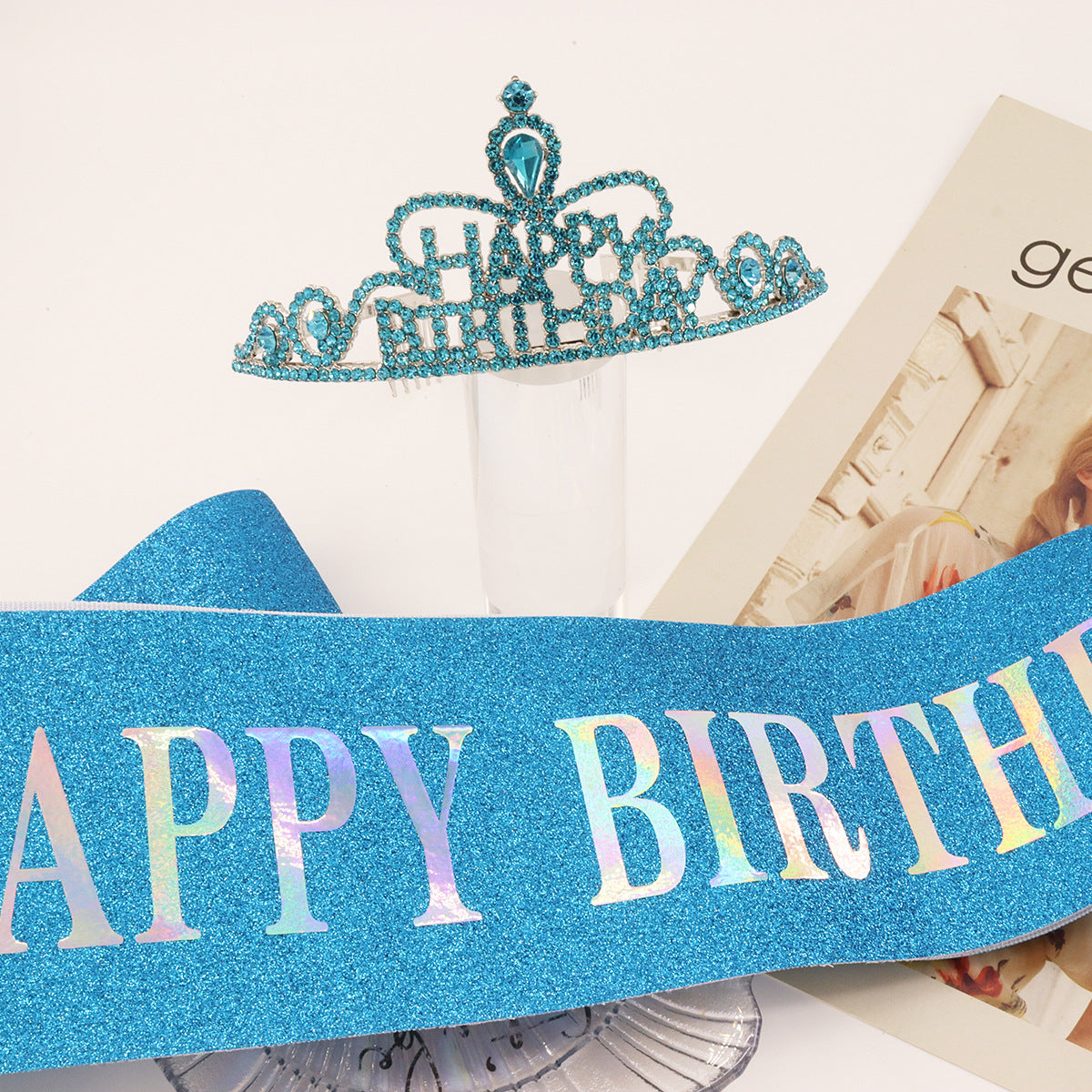 Damen Funkenkrone mit „Happy Birthday“ Schriftzug Brehn