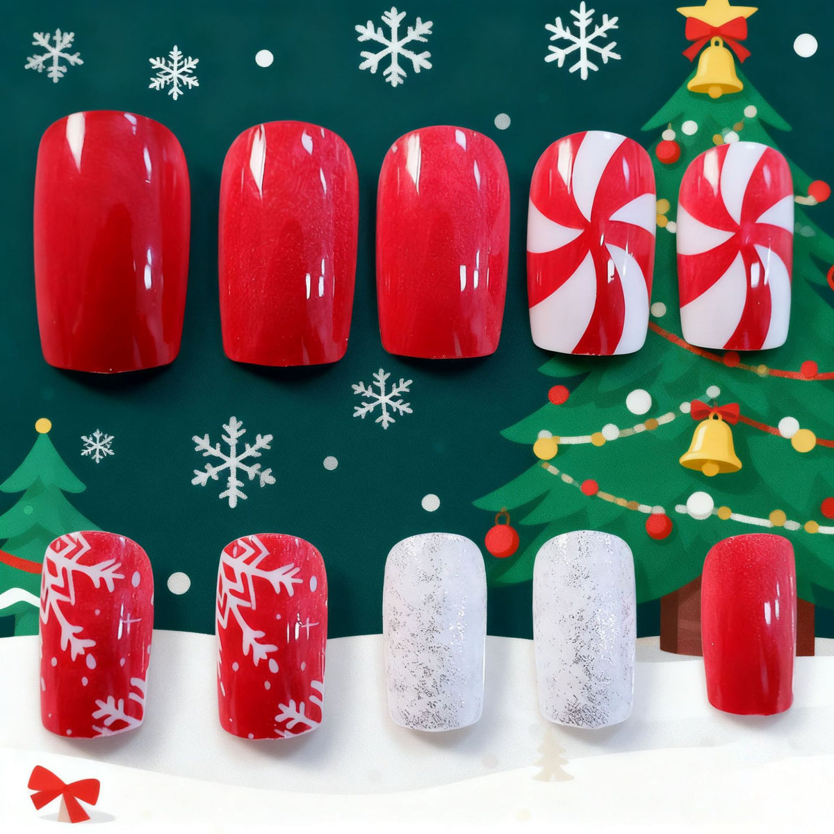 Festlich thematisiertes Nagelkunstset Brehn