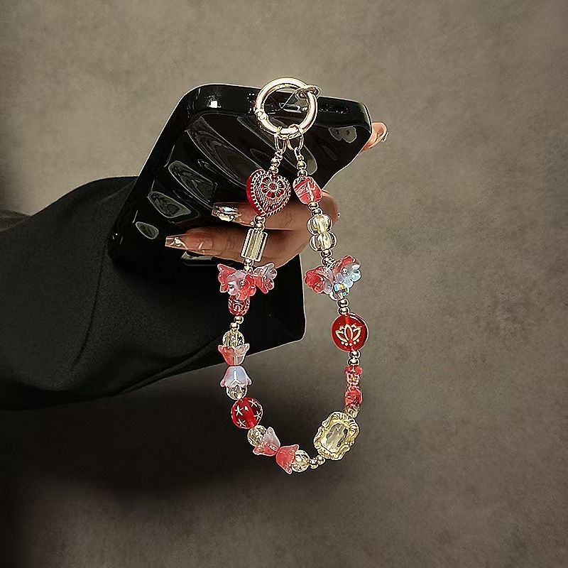 Dekorativer Perlen Charm Schlüsselanhänger Halter Brehn