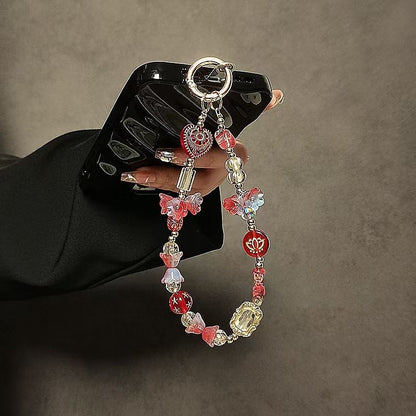 Dekorativer Perlen Charm Schlüsselanhänger Halter Brehn