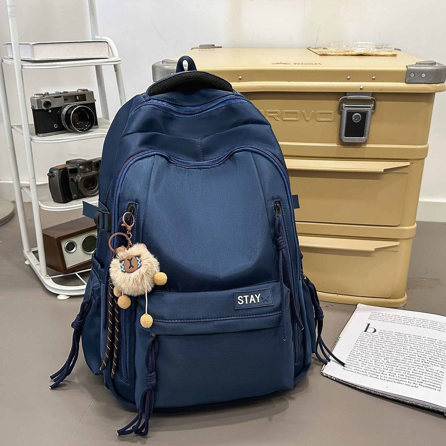 Rucksack mit Süßem Tieranhänger und Praktischen Fächern Brehn