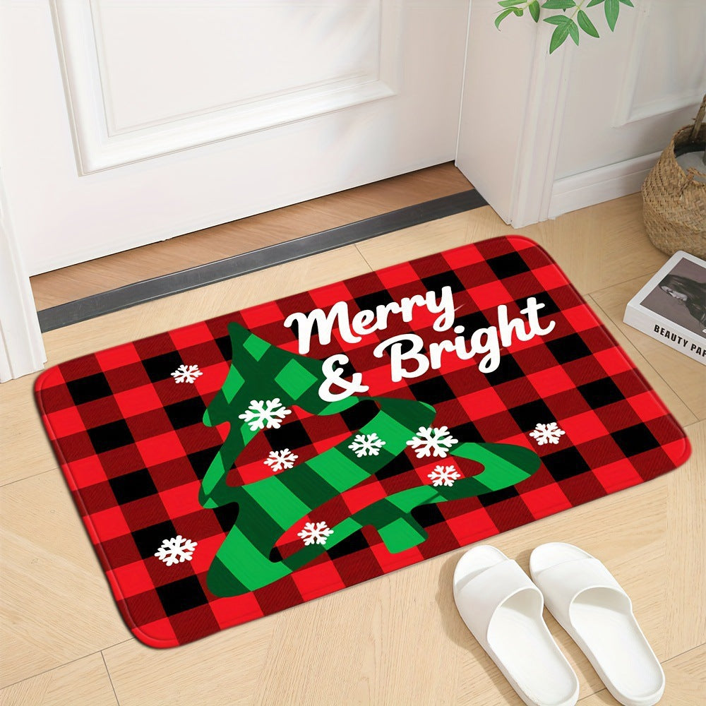 Weihnachtlich gestalteter Innenfußmatte