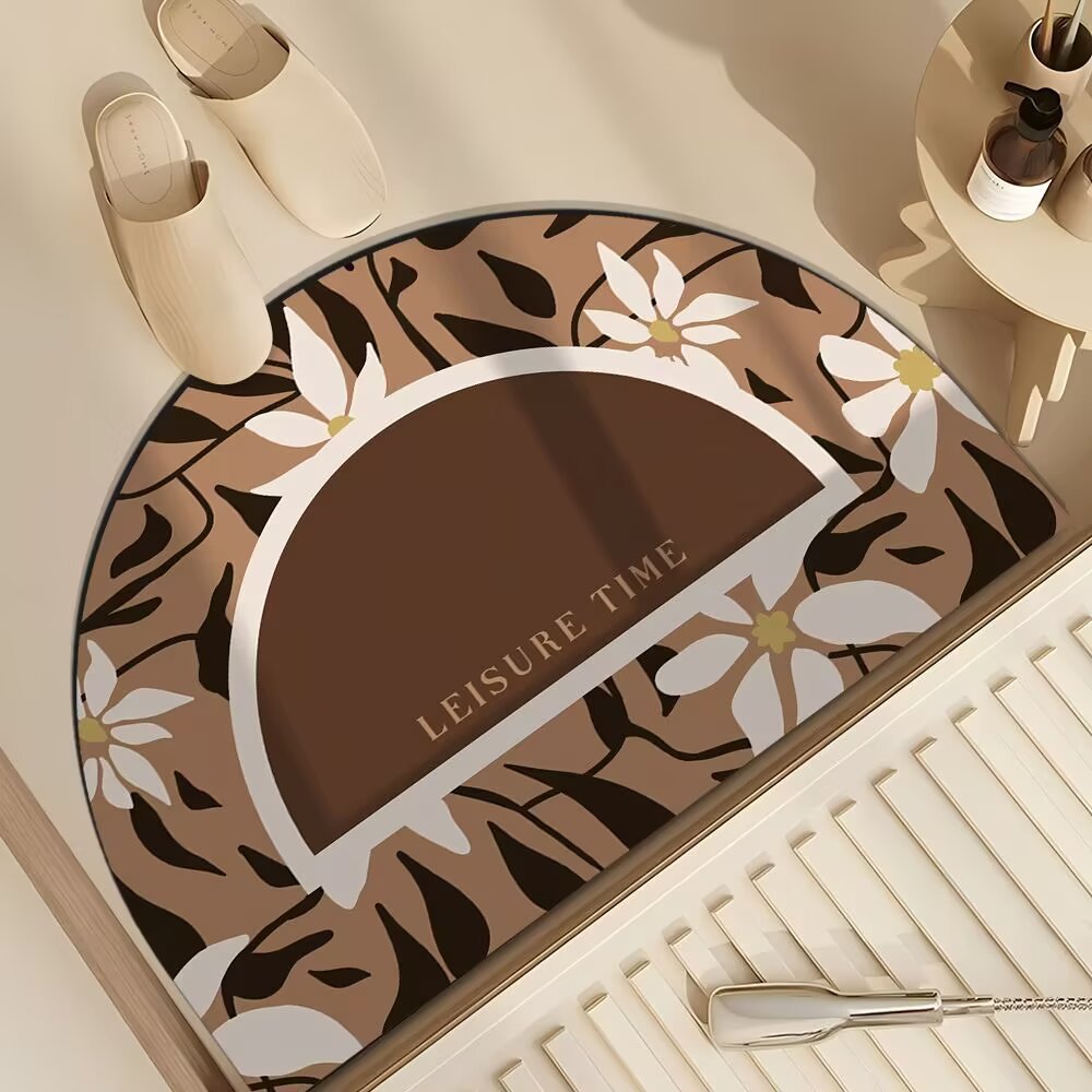 Künstlerisches Floral Design Fußmatte Brehn