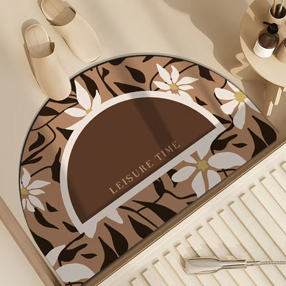 Künstlerisches Floral Design Fußmatte Brehn