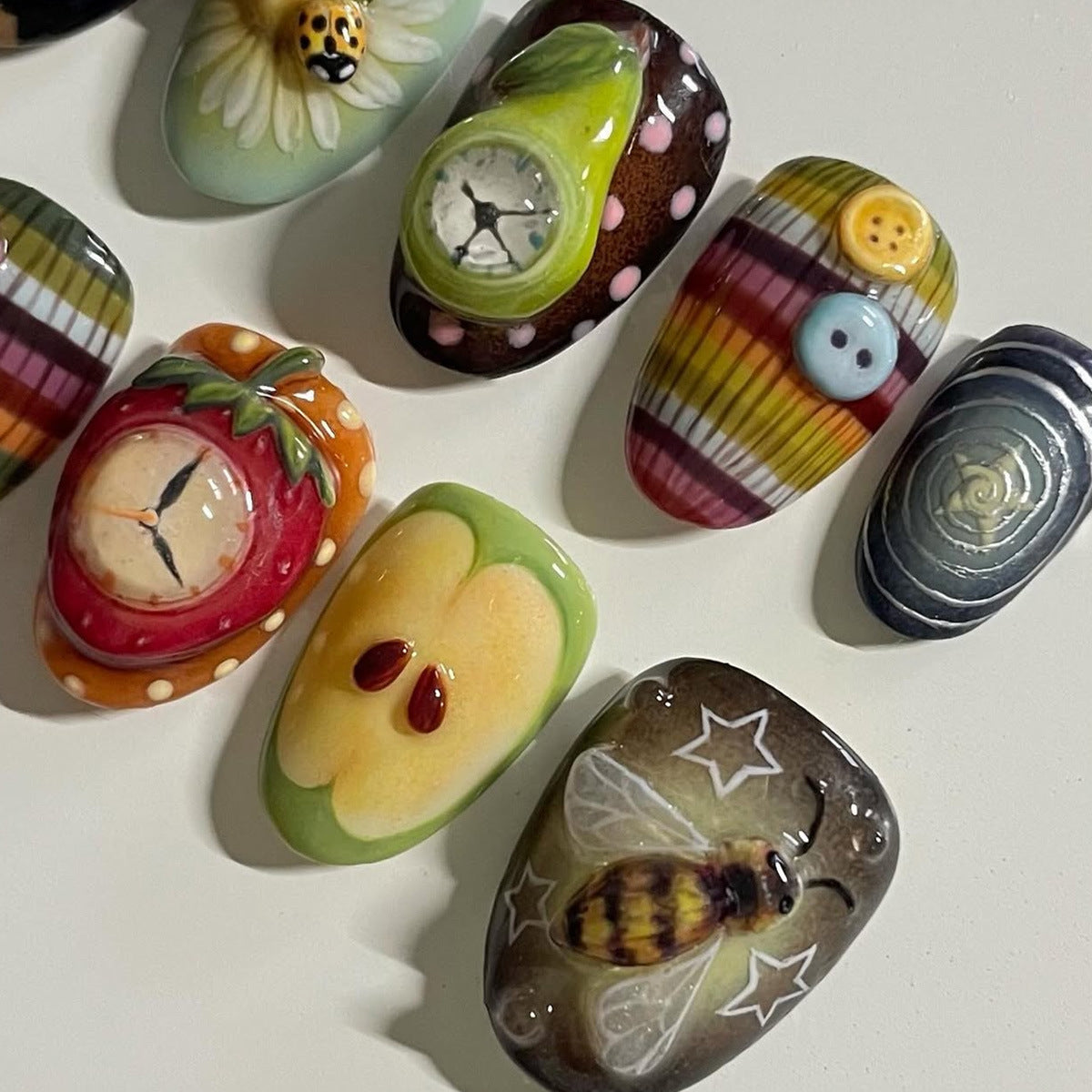 Künstlerisches Nagelschmuck Set Brehn