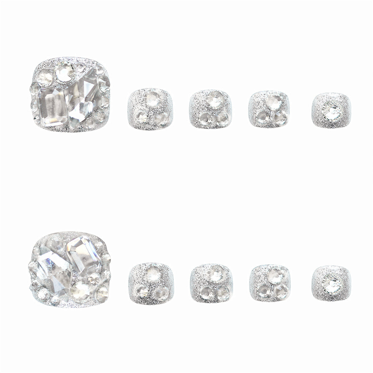 Rhinestone-beschmückte Open-Toe Slipper Brehn