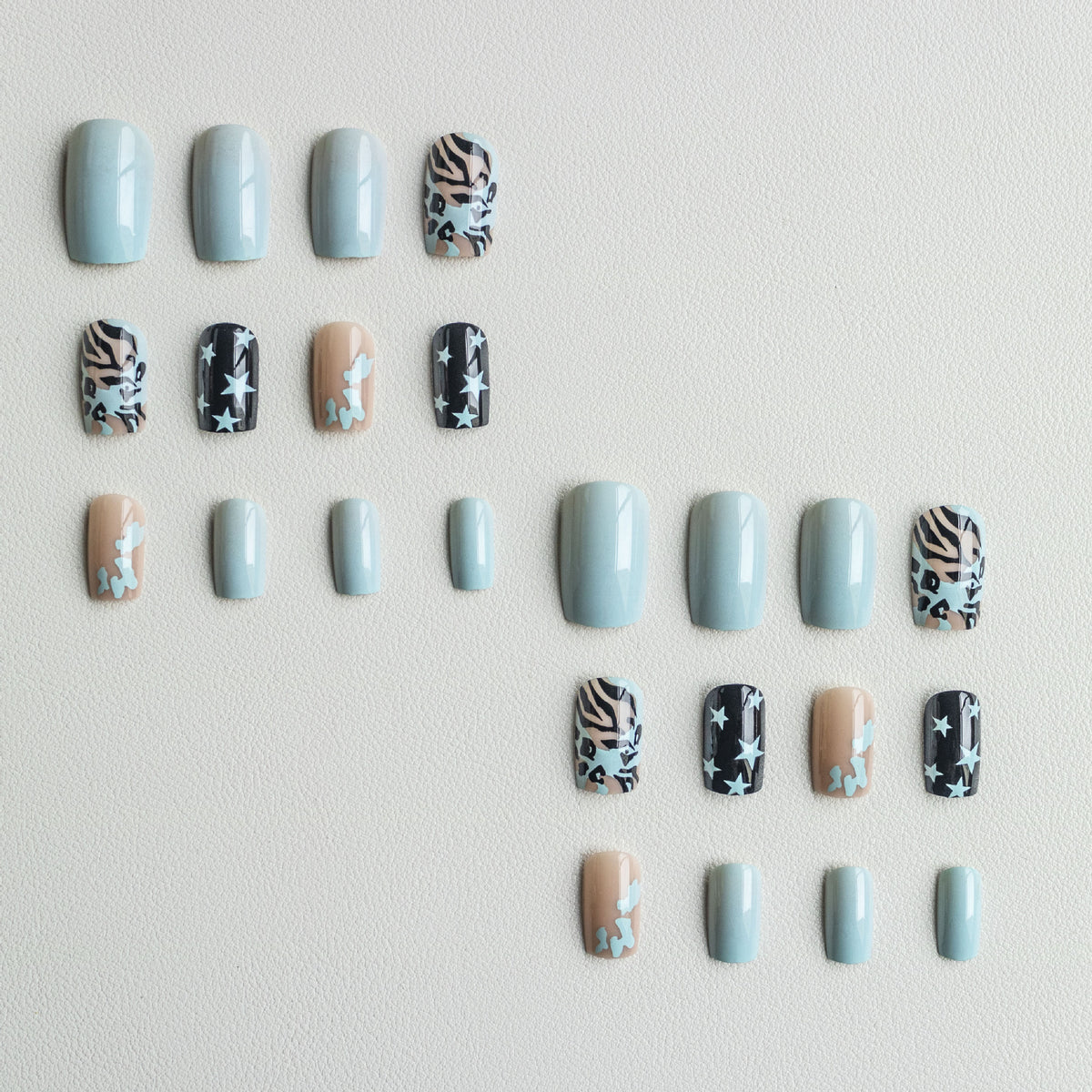 Künstlerisch gemusterte Nagelkunst