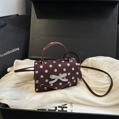 Stylische Punktemuster-Handtasche
