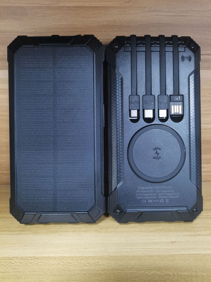 Powerbank mit Solarbetriebenem Schnellladegerät Brehn