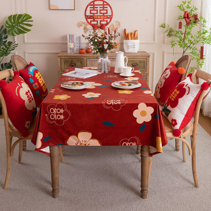 Lebendige Floral-Druck Tischdecke