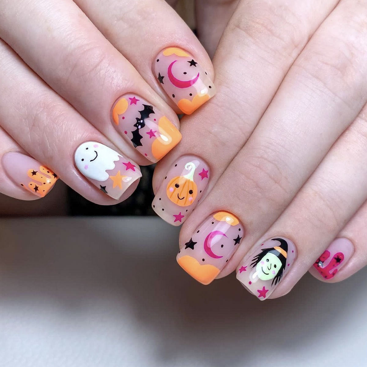 Halloween-Themen 3D Dekorative Nagelkunstverlängerungen Brehn
