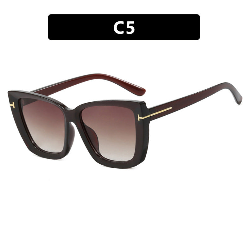Damen große Sonnenbrille im modernen Design mit angesagtem Schildkrötenmuster Brehn